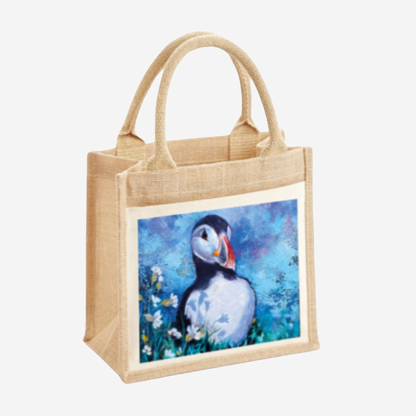 SECONDS Jute Tote Bag - Puffin