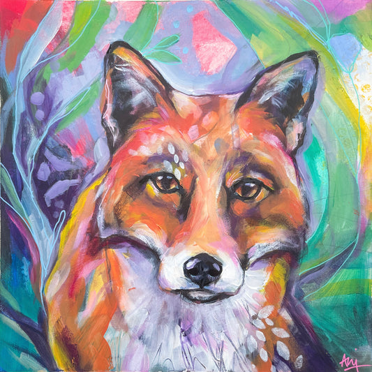 Folksy Fox - Original Painting