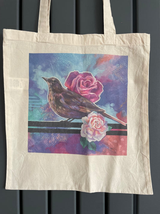 Blackbird (Female) Cotton Tote Bag