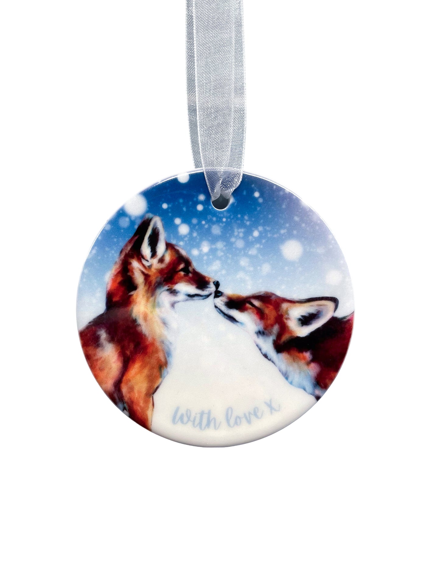 Foxy Ceramic Christmas Decoration